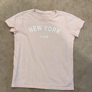 J. Crew Kids Pink T-Shirt - New York Print size M